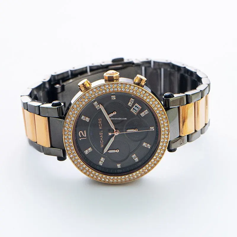 Michael Kors Parker Gunmetal Dial Casual Ladies Watch- MK6440